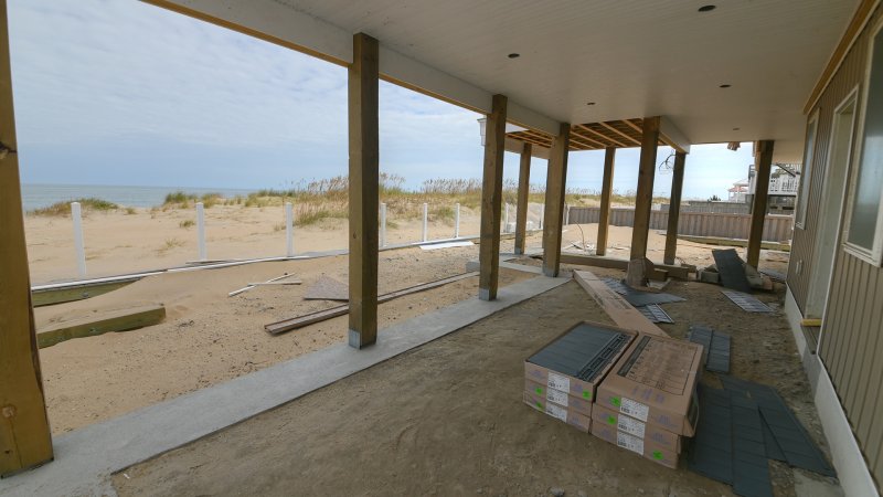 Coffee Grounds – Deck Under Renovation