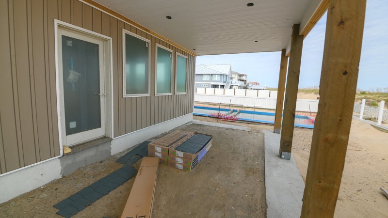 Coffee Grounds – Deck Under Renovation