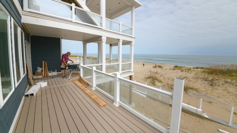 Coffee Grounds – Deck Under Renovation