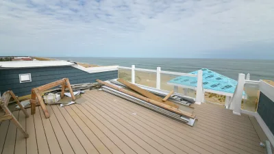 Coffee Grounds – Deck Under Renovation