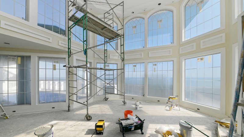 Seaside Oasis – Living Room Under Construction